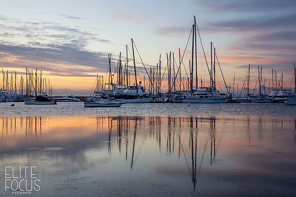 Yachts at Sunset